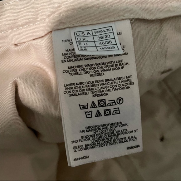 Brooks Brothers Advantage Chino Elliot Fit Pants - Picture 11 of 13